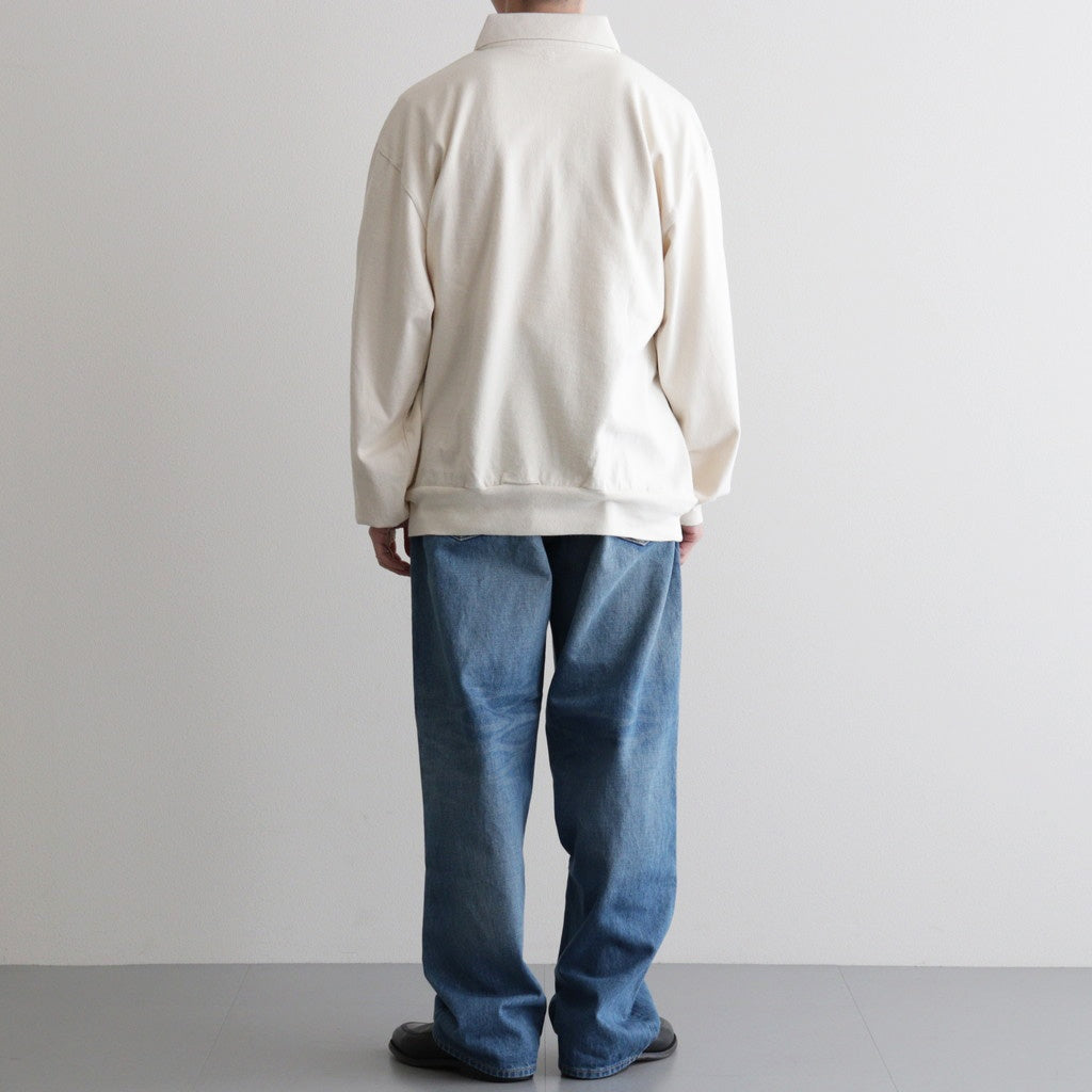 Co/Silk Nep Harf-Zip P/O #Ivory [BHS25S037S26]