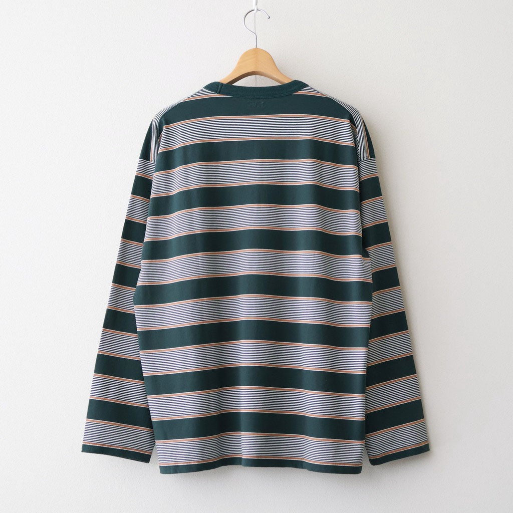 タグ付き PHIGVEL BORDER LS TOP FOREST x S BORDER LS TOP #FOREST x S,BROWN [PMAV-CL06] - Diffusion 三重県