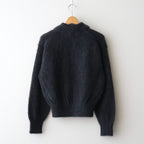 PURE MOHAIR SHAGGY POLO #CHARCOAL BLUE [BN-25FL-053]