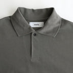 ONE BUTTON POLO S/S TEE #GRAY [M25A15CS02B]
