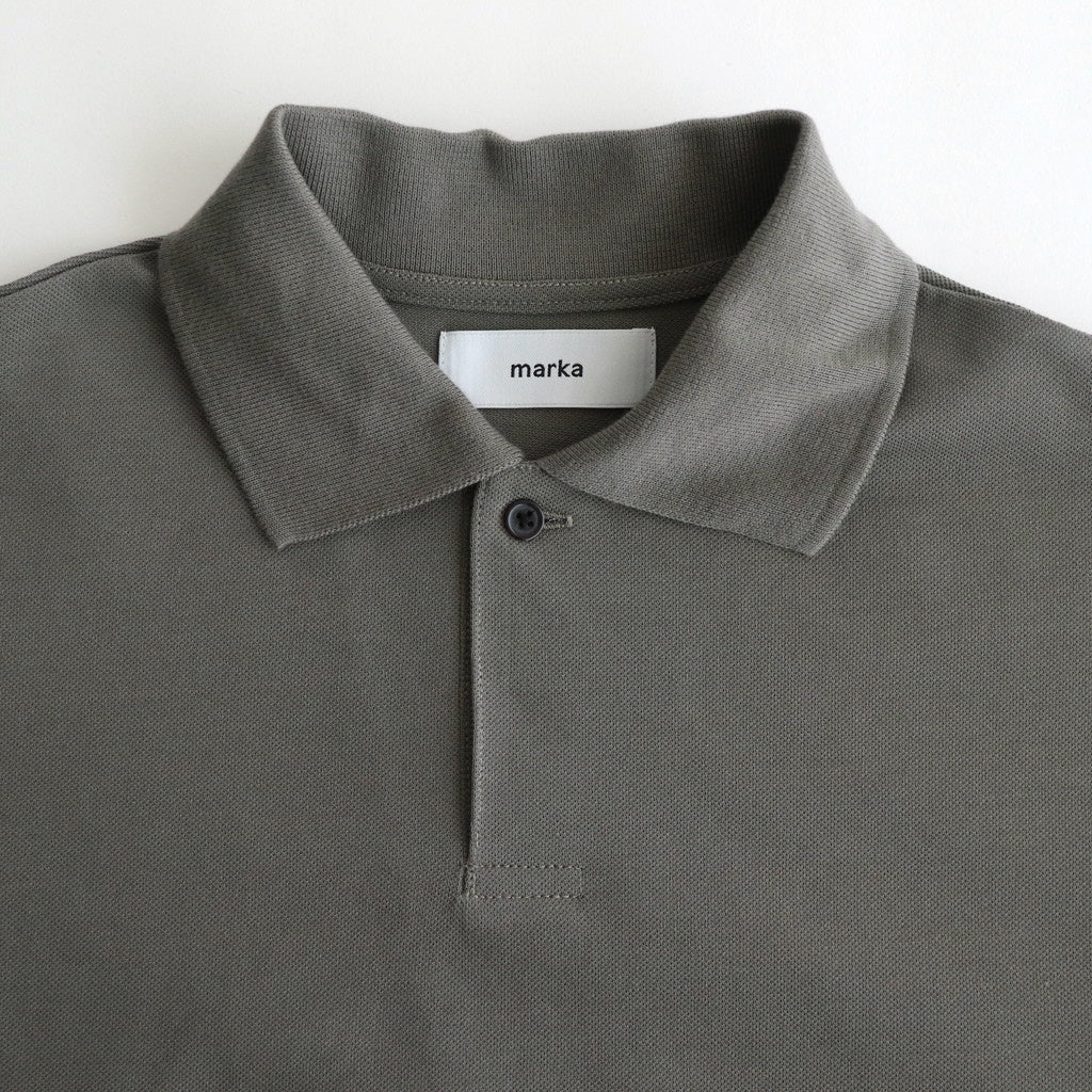 ONE BUTTON POLO S/S TEE #GRAY [M25A15CS02B]