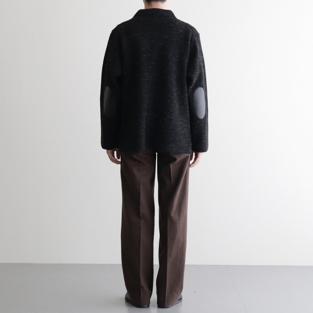 BLENDED KEMPI WOOL RAPEL CARDY #ONYX [252OJ-KN03]