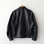 SHEEP LEATHER ZIP BZ #010 RED BLACK [16861 25004]