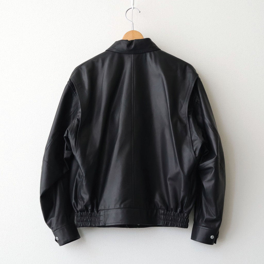 SHEEP LEATHER ZIP BZ #010 RED BLACK [16861 25004]