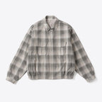 PLEATED-POCKET RICKY JACKET #GRAPHITE PLAID [261OJ-JK07]