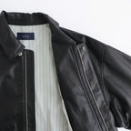 SHEEP LEATHER ZIP BZ #010 RED BLACK [17061 25004]