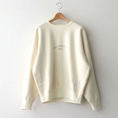 CREW-NECK ATHLETIC TOPS #RAW WHITE [242OJ-CT03]