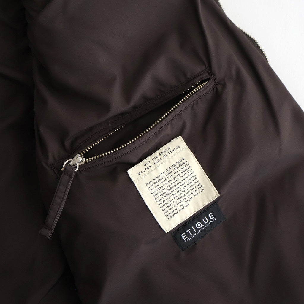 HIGH-COUNT SILK PUFF VEST #WHISKY [252OJ-VT02]