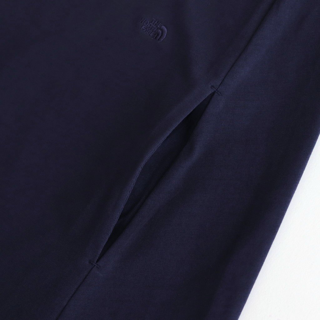 Cotton Jersey Sleeveless Flared Dress #Navy [N25SF060]