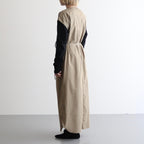 Chambray Sleeveless Dress #OliveBeige [BHSW25S10]