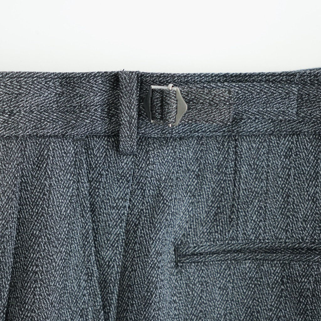SINGLE PLEAT WIDE TROUSERS #GRAY [M26C20PT01C]