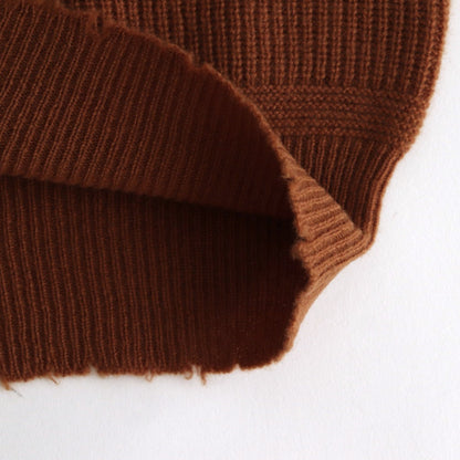 Wool Half Cardigan ST V-neck #MARRON [NEP-AW2403]