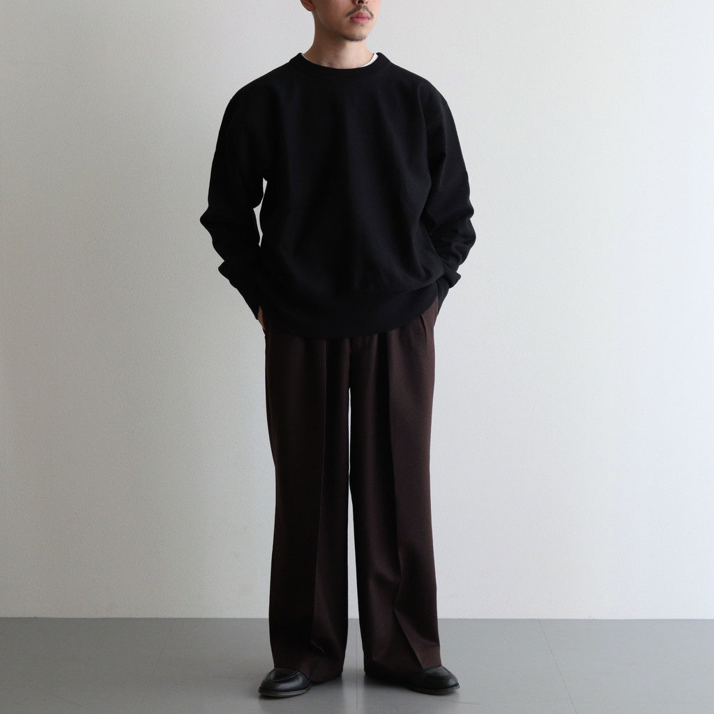 DOUBLE PLEATED TROUSERS #DARK BROWN [A24C17PT02C]