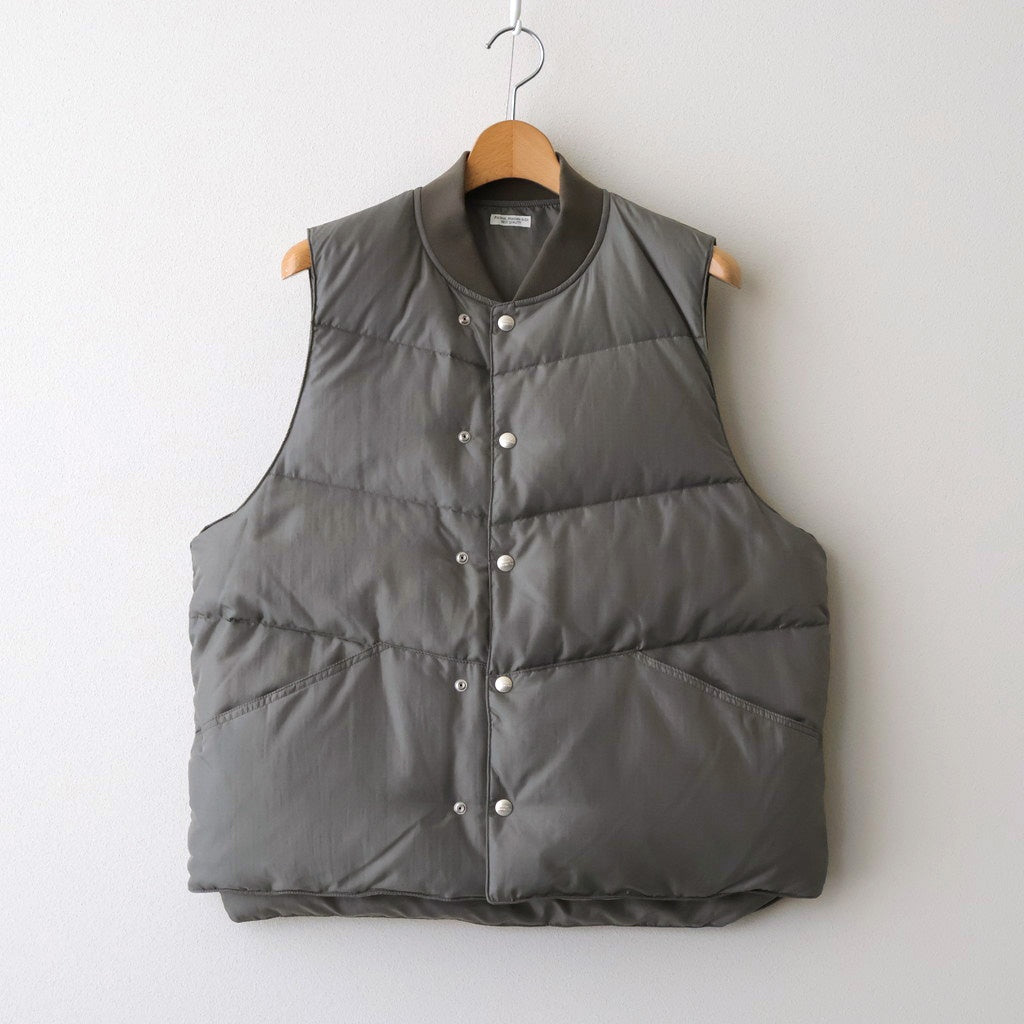 MOUNTAINEER DOWN VEST #D.GRAY [PMAU-VT01] – Diffusion