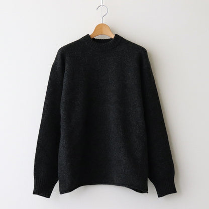 Yak felted sweat shirt #Charcoal×BLACK [NEP-AW2301]