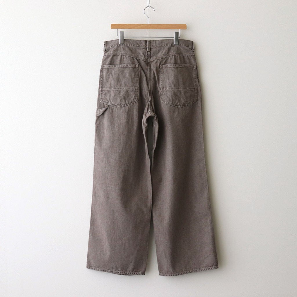 WIDE PAINTER PANTS #BROWN [M25B13PT01C]