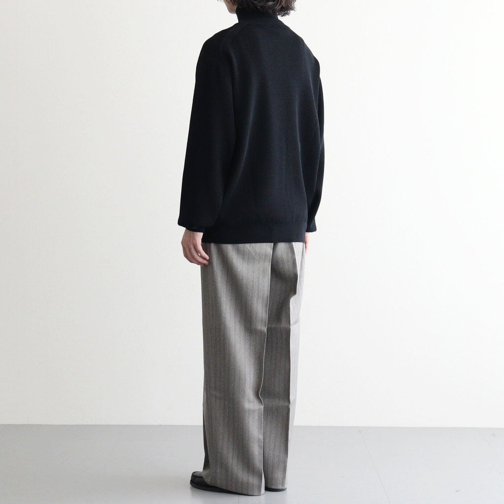 HARD TWIST WOOLRIB DRIVERS KNIT #BLACK [BN-26FM-033]