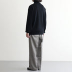 HARD TWIST WOOLRIB DRIVERS KNIT #BLACK [BN-26FM-033]