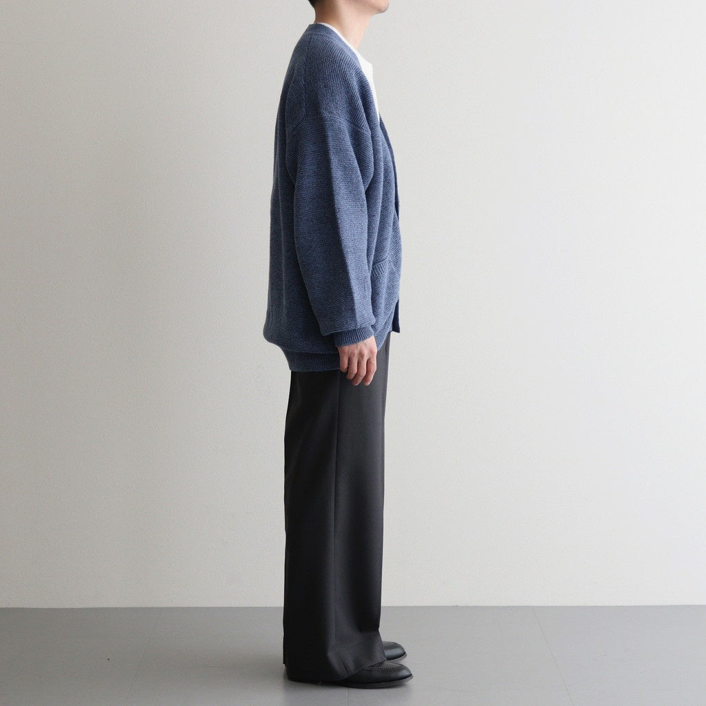 Wool Tuckless Waide Trousers #BROWN GRAY [NEP-SS2502M]