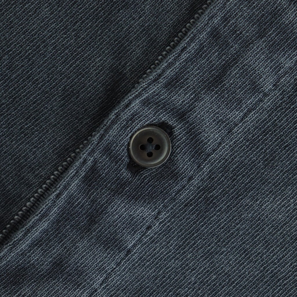 OPEN END COTTON PIGMENT DYE HENRY NECK P/O #120 NAVY [17052 66024]