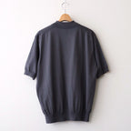 CARIBBEAN SEAISLAND COTTON POLO SHORT SLEEVE #CHARCOAL [BN-26SM-064]