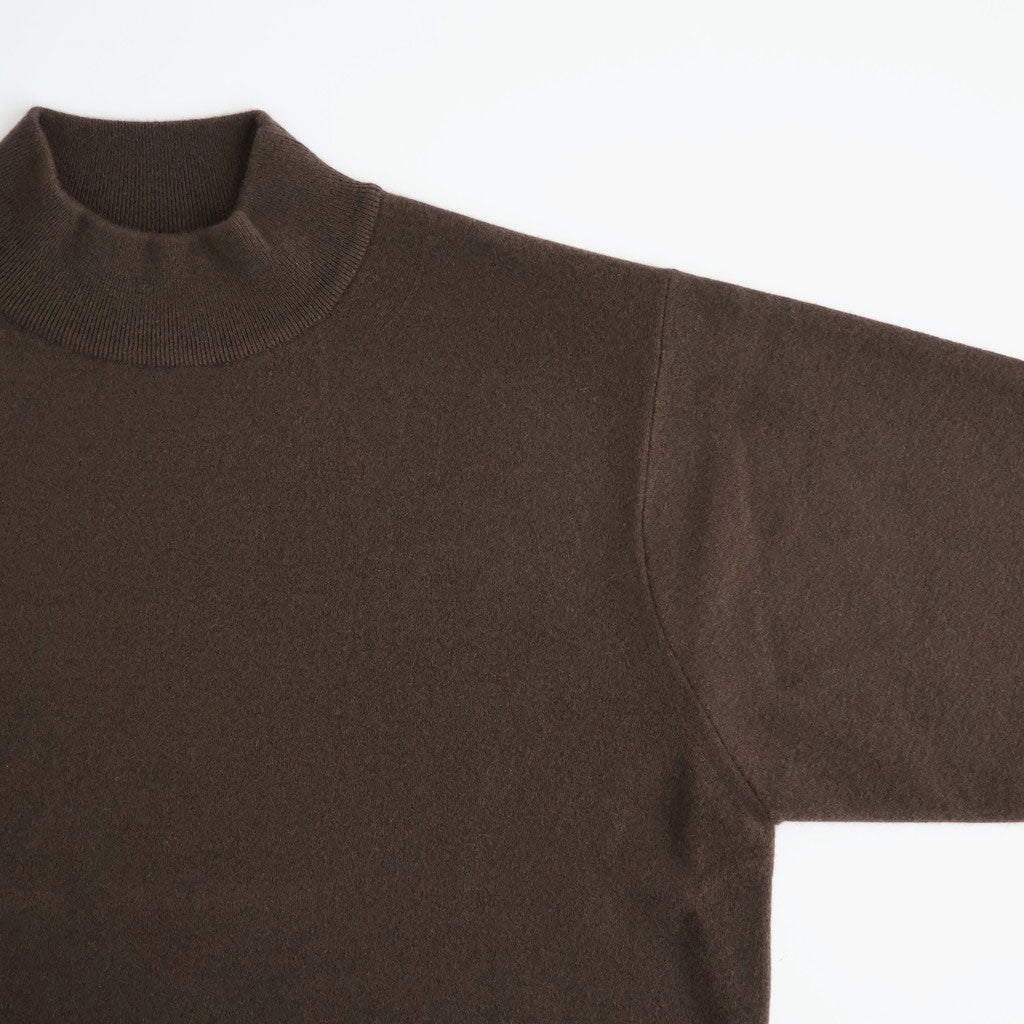 SUNSHINE CASHMERE MOCK NECK #BROWN [BN-26FM-058]