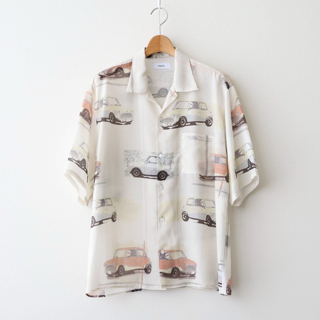 OPEN COLLAR S/S SHIRT #GRAIGE MINI [M26B07SH03B]