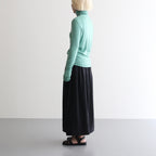 Wool Rib Turtle Neck #FadeGreen [BHSW24F12F26]