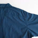 Nylon Taffeta Field S/S Shirt #Teal Blue [N25SG055]