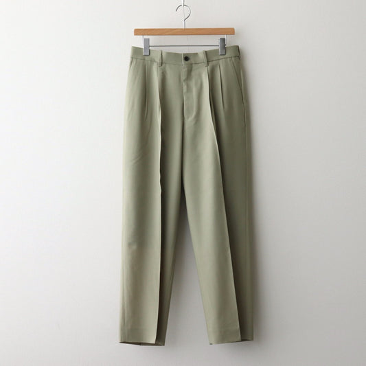 CLASSIC FIT DOUBLE PLEATED TROUSERS #BEIGE [A25A11PT01C]