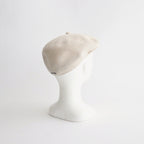 COTTON LINEN HUNTHING CAP - GENTLEMAN #IVORY [V01015]