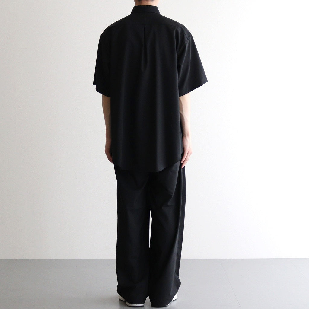 TRIPLE PLEATED EASY TROUSERS #BLACK [A25B03PT01C]