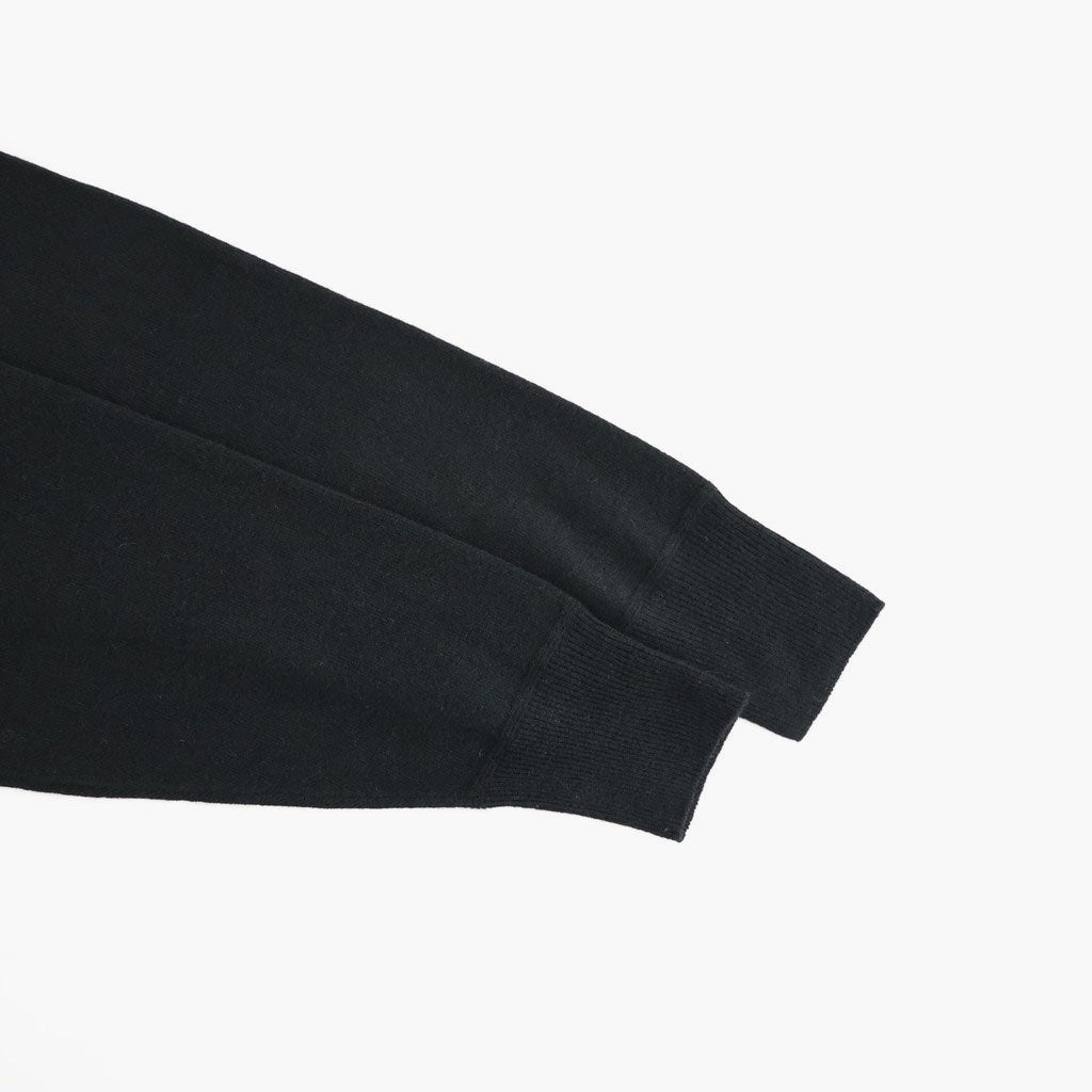 Lightweight All-yak POLO Cardigan #BLACK [NEP-AW2603]