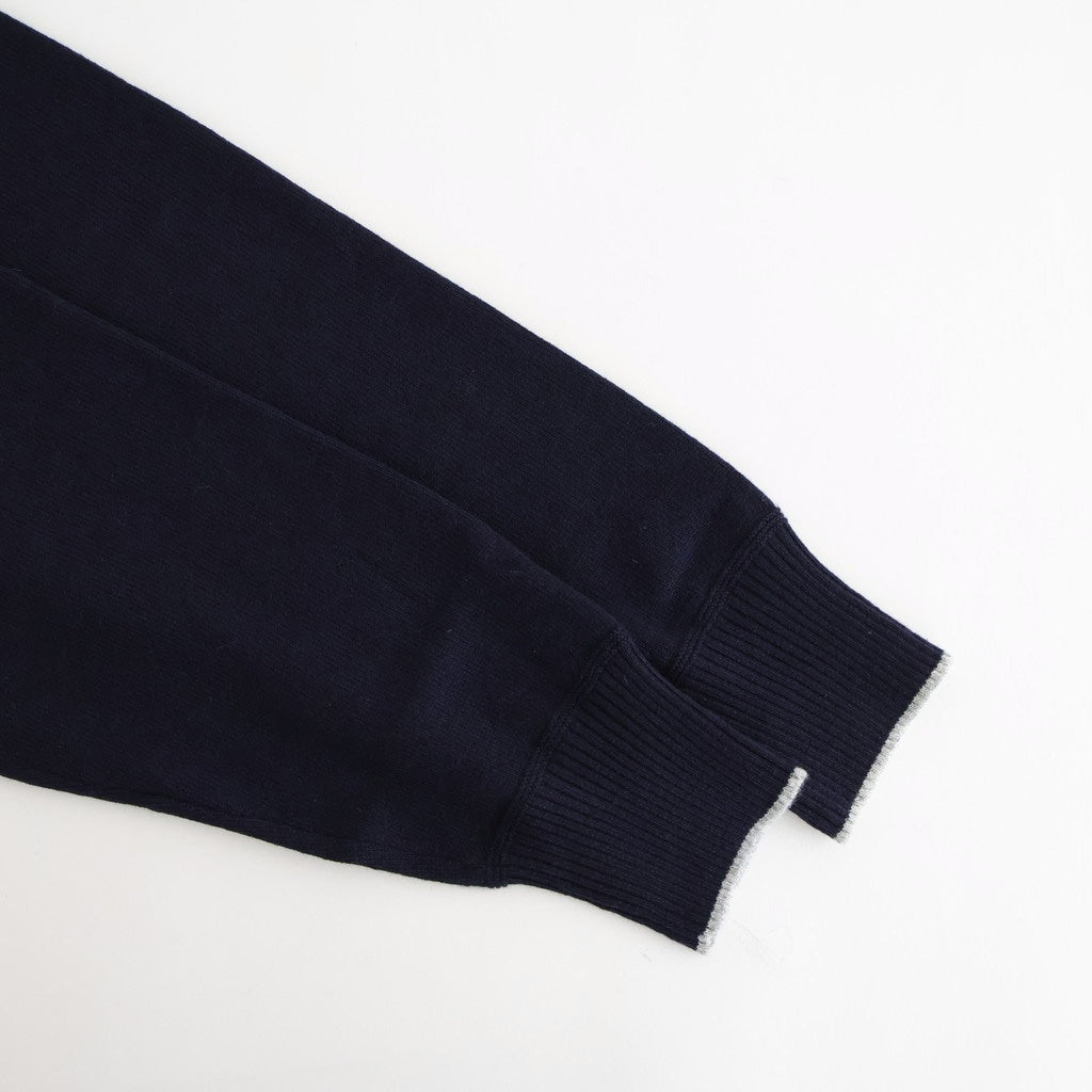 Cashmere Henleyneck - Diffusion Exclusive #Navy×Lt.Gray [NEP-AW2520B]