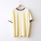 PIMA MOKLODI RINGER TEE #YELLOW × BLUE [26S-BIS-CS61]