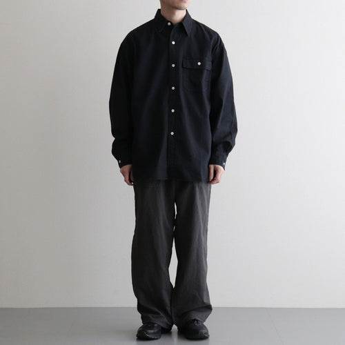Garment Dyed Field Twill Shirt #Black [N26SG034]