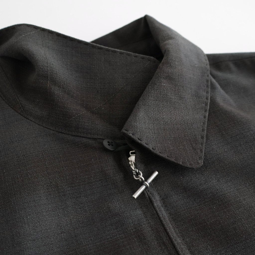 PLEATED-POCKET RICKY JACKET #PEWTER PLAID [261OJ-JK07]