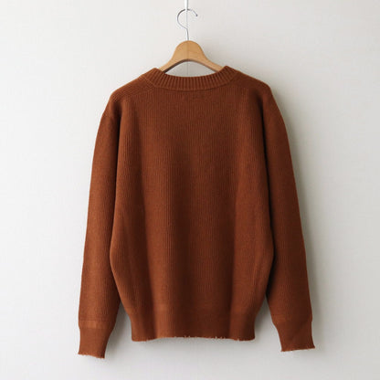 Wool Half Cardigan ST V-neck #MARRON [NEP-AW2403]