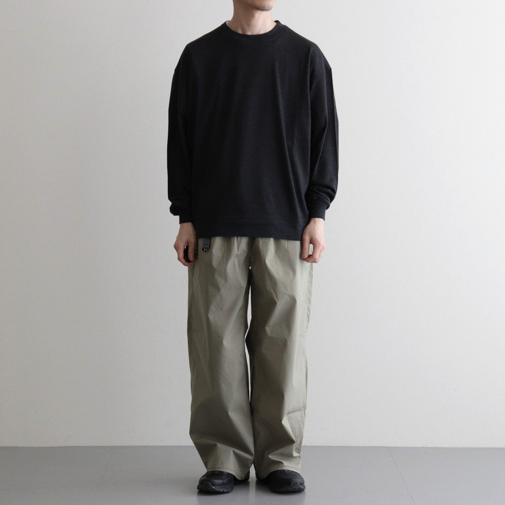 Washable Japanese Merino L/S Tee #CHARCOAL [SM61MC002]