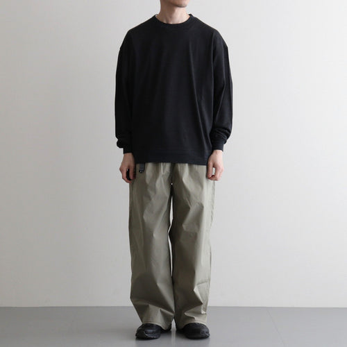 Washable Japanese Merino L/S Tee #CHARCOAL [SM61MC002]