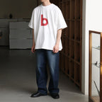 bd Print Tee WIDE #White×Red-PT [bROOTS25S34S26A]