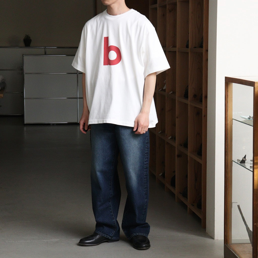bd Print Tee WIDE #White×Red-PT [bROOTS25S34S26A]