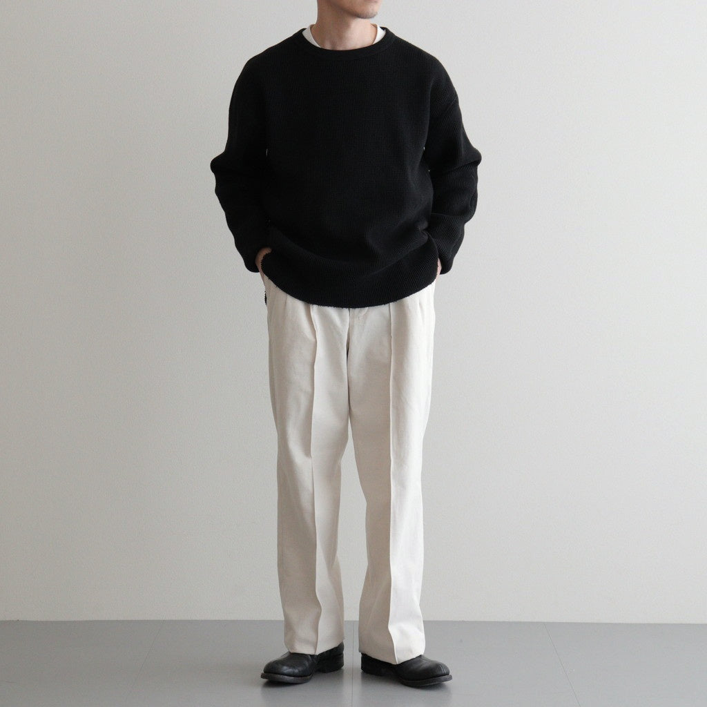 FRONT TUCK ARMY TROUSER #NATURAL [252OJ-PT07]