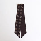 FADED SILK SCARF TIE #BARK [251OJ-AC02]