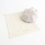 LINEN HERRINGBONE PEAKED CAP #OATMEAL [261OJ-HT02]