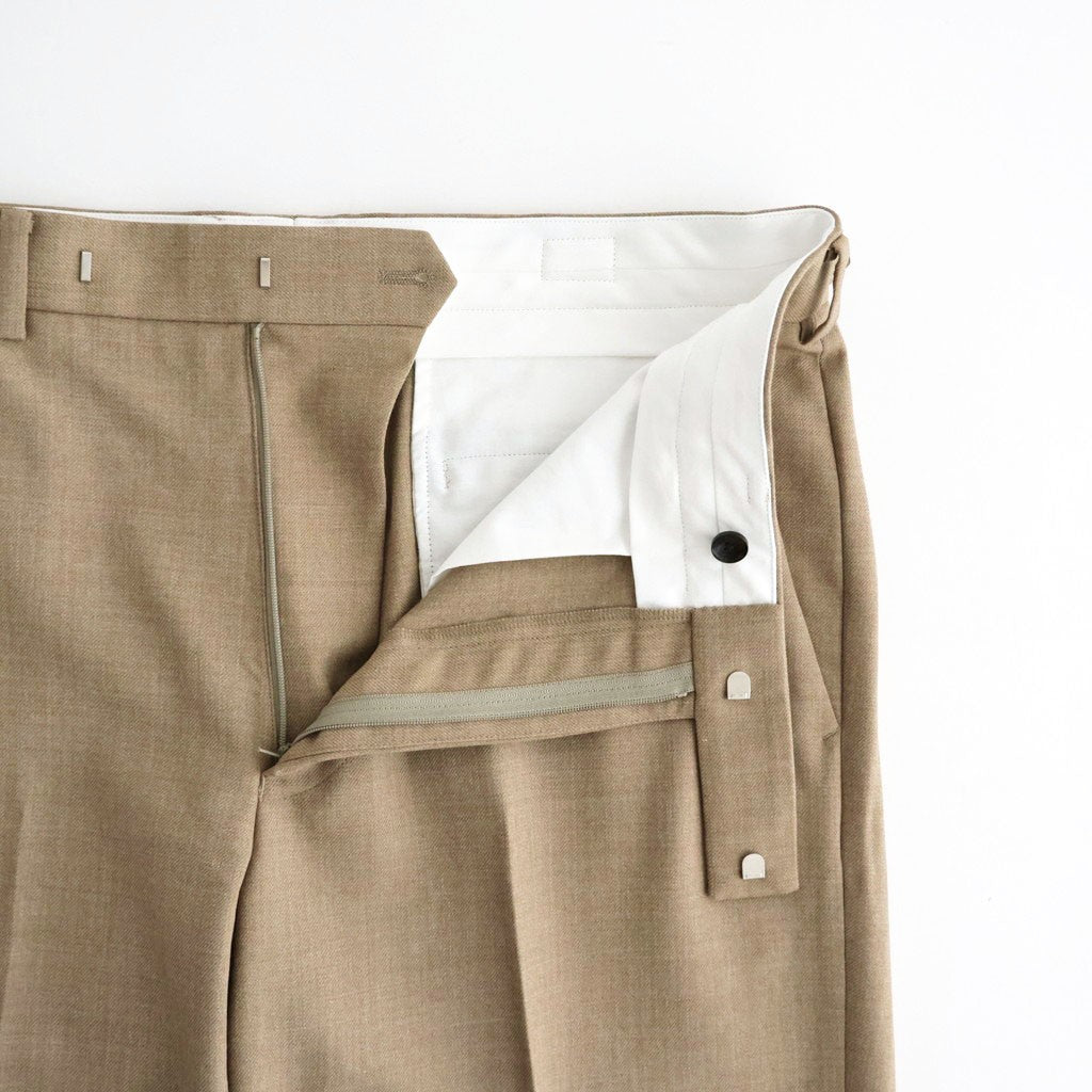 REGULAR FIT STRAIGHT TROUSERS #BEIGE [M26C06PT02C]