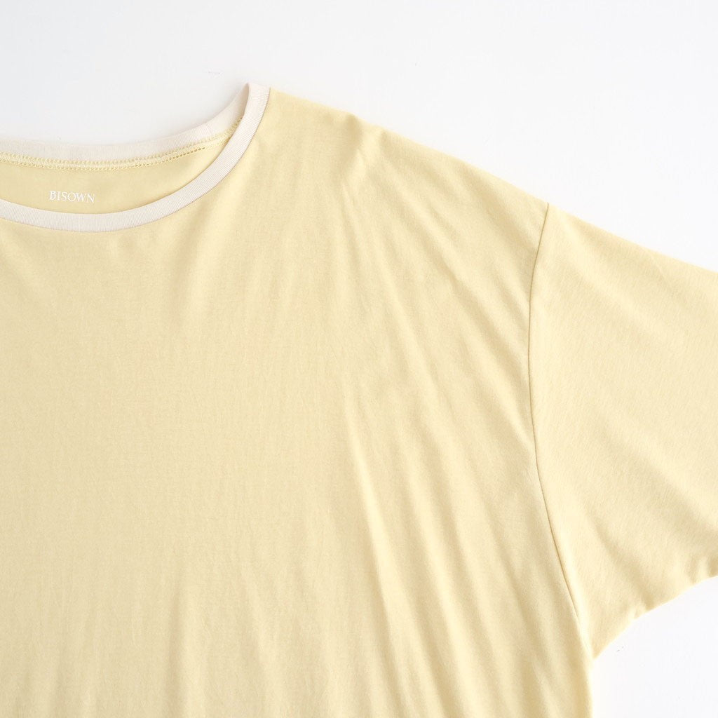 PIMA MOKLODI RINGER TEE #YELLOW × WHITE [26S-BIS-CS61]