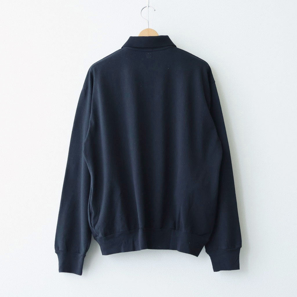 Co/Silk Nep Harf-Zip P/O #Black [BHS25S037S26]