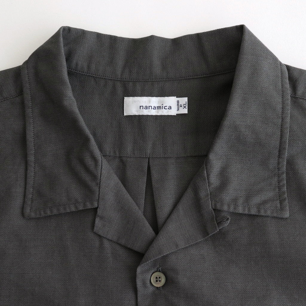 Open Collar Panama S/S Shirt #Gray [S25SG119]