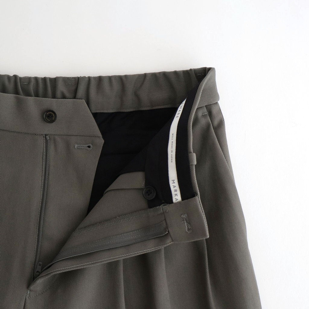 TRIPLE PLEATED WIDE TROUSERS #GRAY [A26A93PT03C]